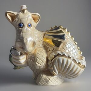 VTG De Rosa Rinconada White Rincababy Dragon Glass (No Tongue) Figurine #992/100